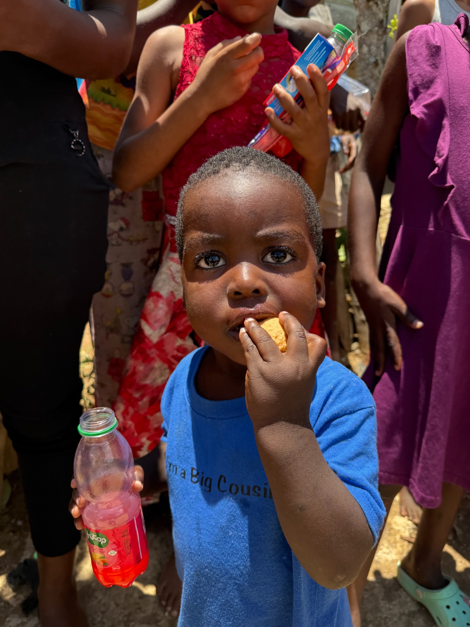Child receiving food support
