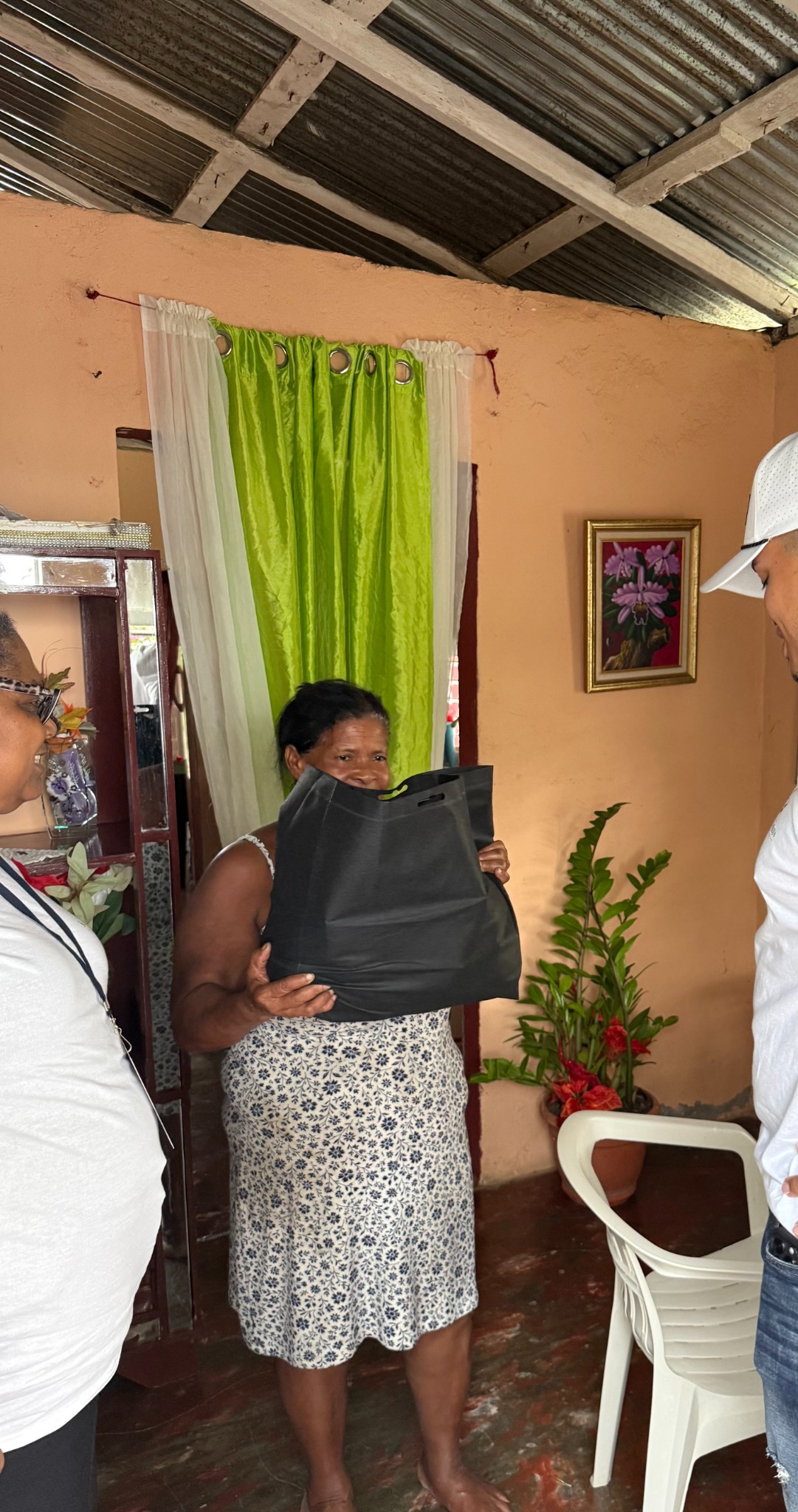 Community member receiving support