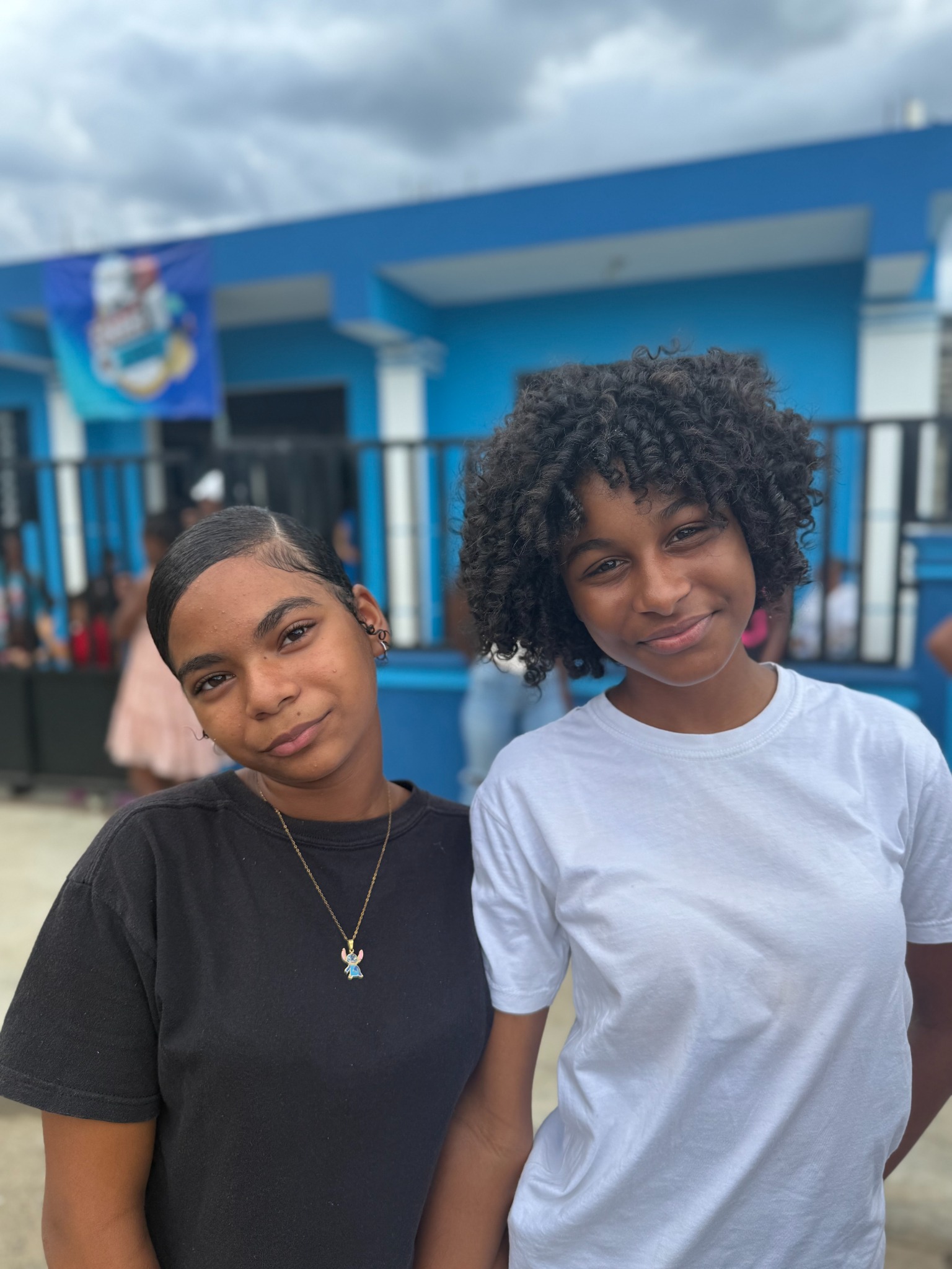 Two girls at a foundation activity